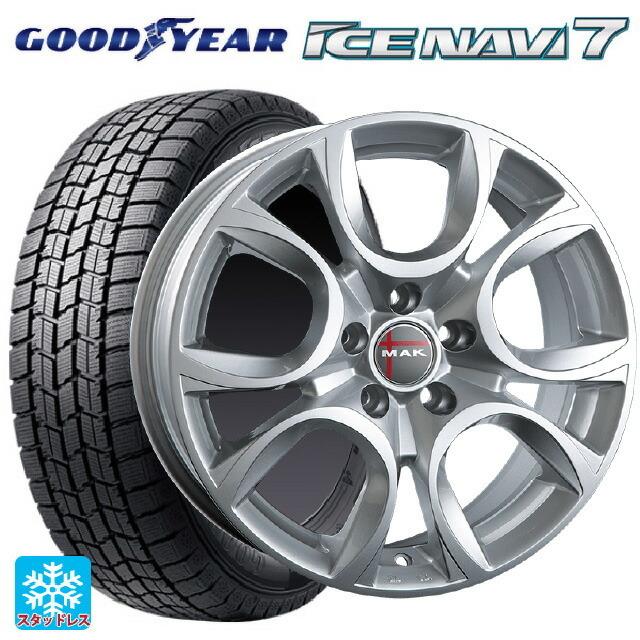 フィアット 500(312系)用 175/65R14 82Q グッドイヤー アイスナビ7 マック トリノスタッドレスタイヤホイール 4本セット｜konishi-tire