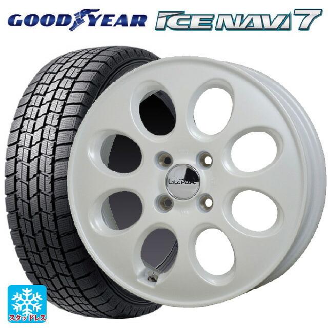 送料無料 スタッドレスタイヤホイール 4本セット 165/55R14 72Q グッドイヤー アイスナビ7(数量限定) ホットスタッフ ララパーム オー