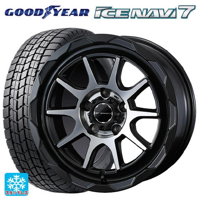 送料無料 スタッドレスタイヤホイール 4本セット 215/55R17 94Q グッドイヤー アイスナビ7(数量限定) # ウェッズ マッドヴァンス06