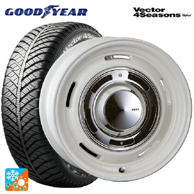 送料無料 オールシーズンタイヤホイール 4本セット 185/65R15 88H グッドイヤー ベクターフォーシーズンズ ハイブリッド クリムソン ディ