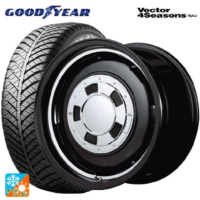 Vector（グッドイヤー） - 貨物輸送無料 オールシーズンタイヤホイール 4本仕かける 165/50R15 73H グッドイヤー ベクターフォーシーズンズ 変わり種 エムアイディー