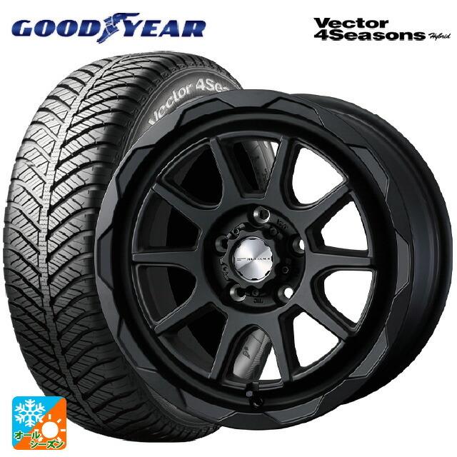 送料無料 オールシーズンタイヤホイール 4本セット 205/65R16 95H グッドイヤー ベクターフォーシーズンズ ハイブリッド ウェッズ マッド