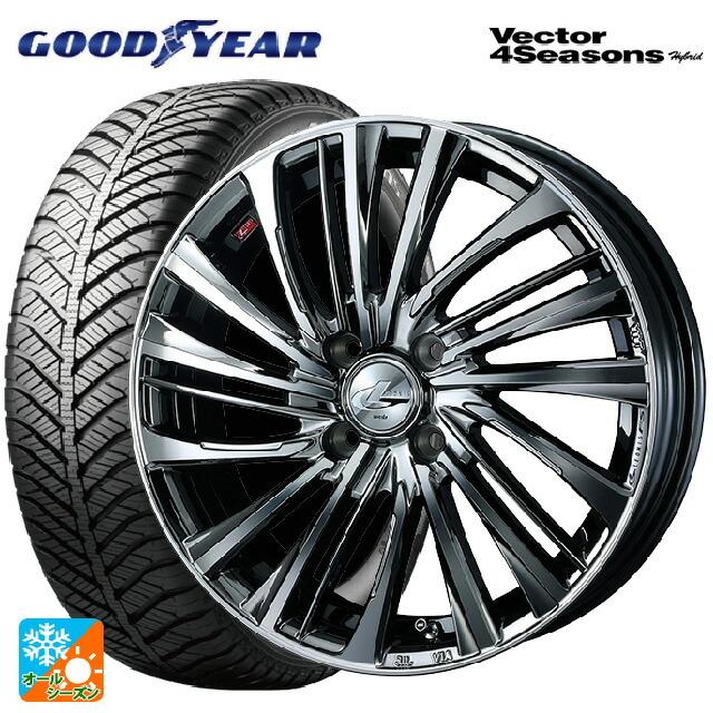 送料無料 オールシーズンタイヤホイール 4本セット 175/60R16 82H グッドイヤー ベクターフォーシーズンズ ハイブリッド ウェッズ レオニ