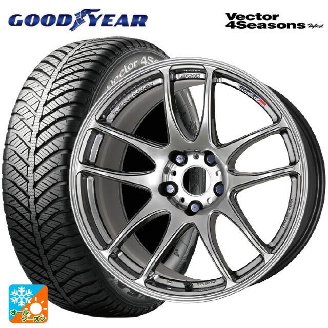 送料無料 オールシーズンタイヤホイール 4本セット 225/55R17 101H XL グッドイヤー ベクターフォーシーズンズ ハイブリッド ワーク
