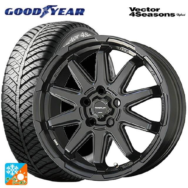送料無料 オールシーズンタイヤホイール 4本セット 215/45R17 91H XL グッドイヤー ベクターフォーシーズンズ ハイブリッド 共豊 サー