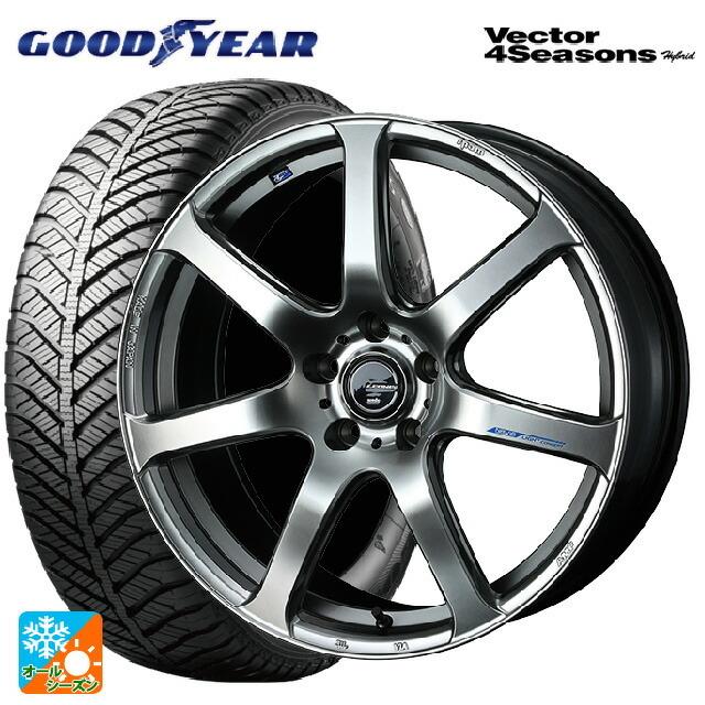 送料無料 オールシーズンタイヤホイール 4本セット 235/50R18 101H XL グッドイヤー ベクターフォーシーズンズ ハイブリッド ウェッズ
