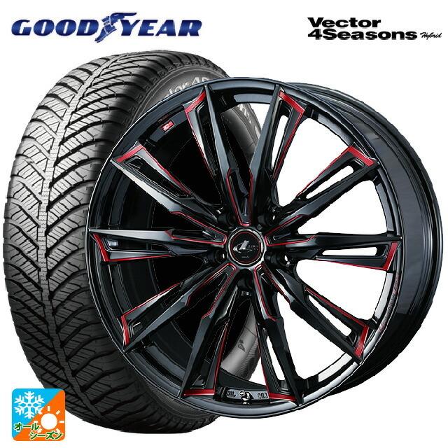 送料無料 オールシーズンタイヤホイール 4本セット 235/50R18 101H XL グッドイヤー ベクターフォーシーズンズ ハイブリッド ウェッズ