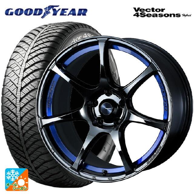 送料無料 オールシーズンタイヤホイール 4本セット 235/50R18 101H XL グッドイヤー ベクターフォーシーズンズ ハイブリッド ウェッズ