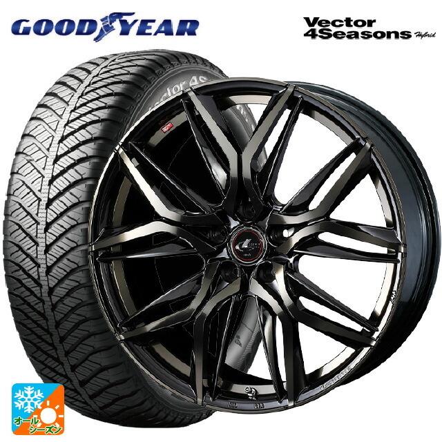 送料無料 オールシーズンタイヤホイール 4本セット 235/50R18 101H XL グッドイヤー ベクターフォーシーズンズ ハイブリッド ウェッズ