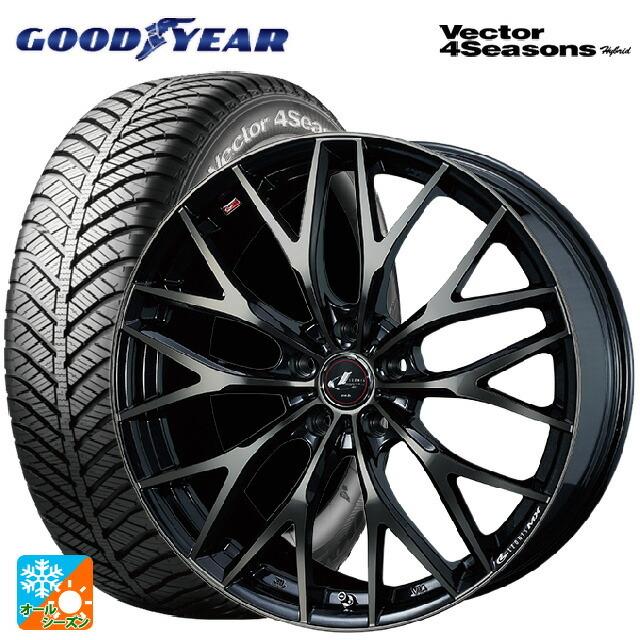 送料無料 オールシーズンタイヤホイール 4本セット 225/40R18 92H XL グッドイヤー ベクターフォーシーズンズ ハイブリッド ウェッズ