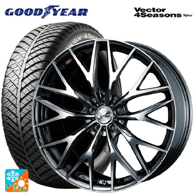 送料無料 オールシーズンタイヤホイール 4本セット 225/40R18 92H XL グッドイヤー ベクターフォーシーズンズ ハイブリッド ウェッズ