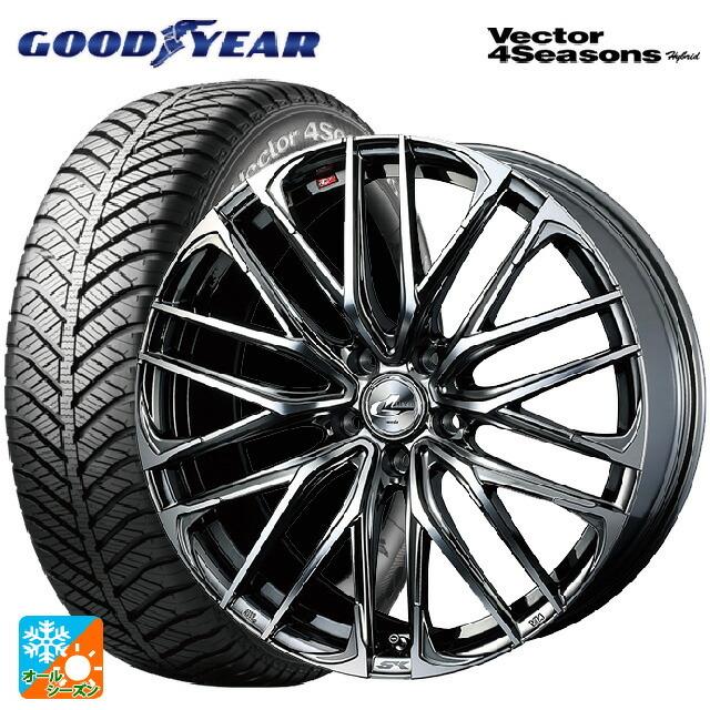 送料無料 オールシーズンタイヤホイール 4本セット 225/40R18 92H XL グッドイヤー ベクターフォーシーズンズ ハイブリッド ウェッズ