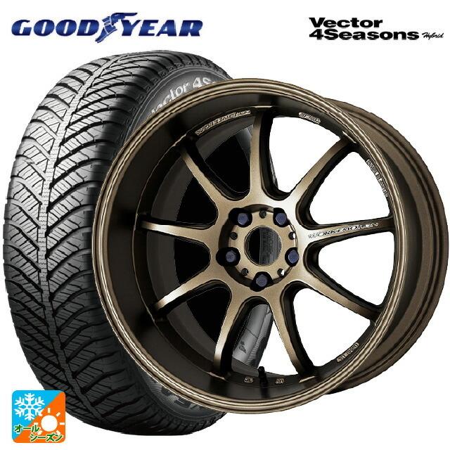送料無料 オールシーズンタイヤホイール 4本セット 225/40R18 92H XL グッドイヤー ベクターフォーシーズンズ ハイブリッド ワーク エ
