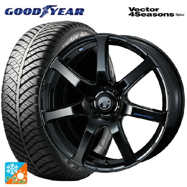 送料無料 オールシーズンタイヤホイール 4本セット 225/40R18 92H XL グッドイヤー ベクターフォーシーズンズ ハイブリッド ウェッズ