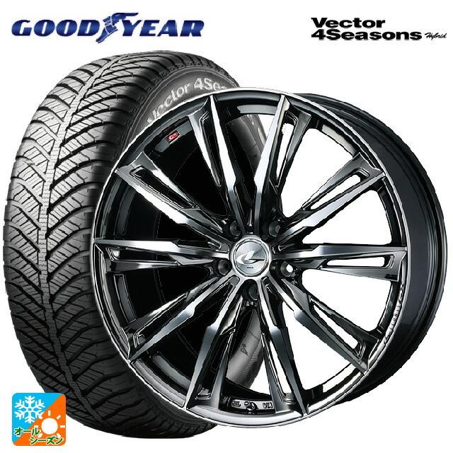 送料無料 オールシーズンタイヤホイール 4本セット 225/40R18 92H XL グッドイヤー ベクターフォーシーズンズ ハイブリッド ウェッズ