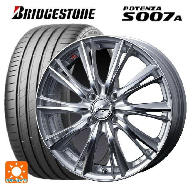 送料無料 サマータイヤホイール 4本セット 205/50R17 93Y XL ブリヂストン ポテンザ S007A 正規品 ウェッズ レオニス WX 1