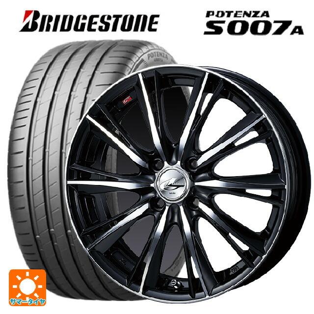 送料無料 サマータイヤホイール 4本セット 205/50R17 93Y XL ブリヂストン ポテンザ S007A 正規品 ウェッズ レオニス WX 1