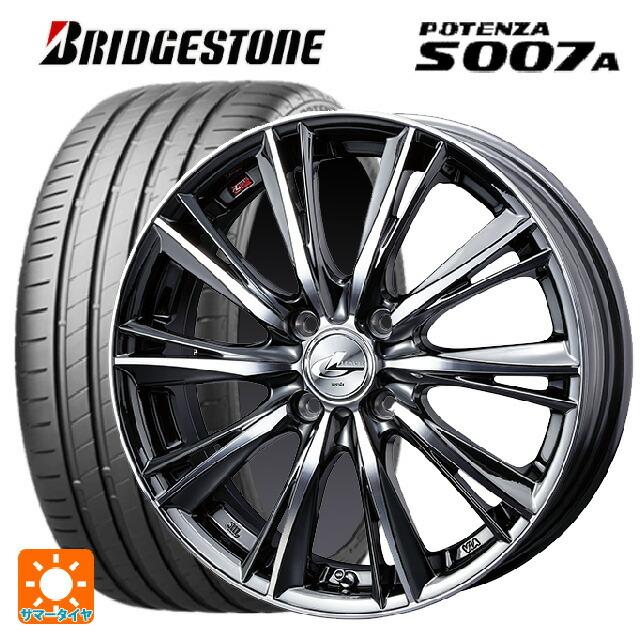 送料無料 サマータイヤホイール 4本セット 205/50R17 93Y XL ブリヂストン ポテンザ S007A 正規品 ウェッズ レオニス WX 1