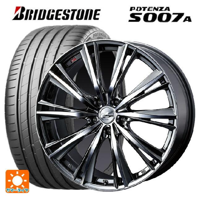 POTENZA - 貨物輸送無料 サマータイヤホイール 4本仕掛ける 235/45R18 98Y XL ブリヂストン ポテンザ S007A 置き目品 ウェッズ レオニス WX 1 夏タイヤ、ホイールセット-自動車-タイヤ、ホイール
