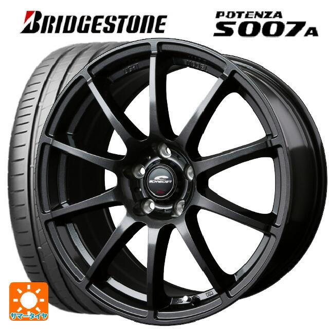 送料無料 サマータイヤホイール 4本セット 245/45R18 100Y XL ブリヂストン ポテンザ S007A 正規品 エムアイディー MIDホイ