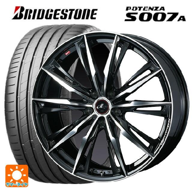 送料無料 サマータイヤホイール 4本セット 245/45R18 100Y XL ブリヂストン ポテンザ S007A 正規品 ウェッズ レオニス GX