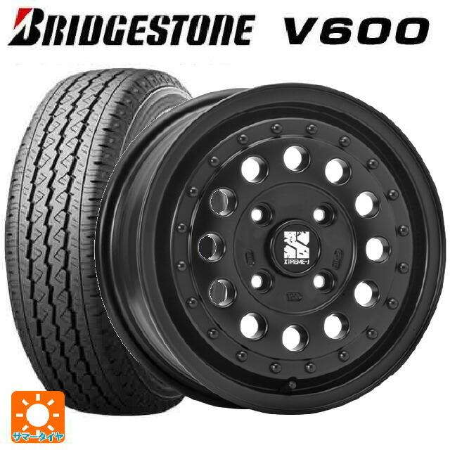 送料無料 サマータイヤホイール 4本セット 165/80R14 91/90N ブリヂストン V600 正規品 エムエルジェイ エクストリームJ ラギッ