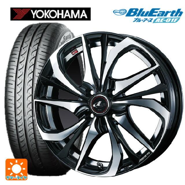 送料無料 サマータイヤホイール 4本セット 185/55R16 83V ヨコハマ ブルーアース AE01F ウェッズ レオニス TE 16-6J 　　
