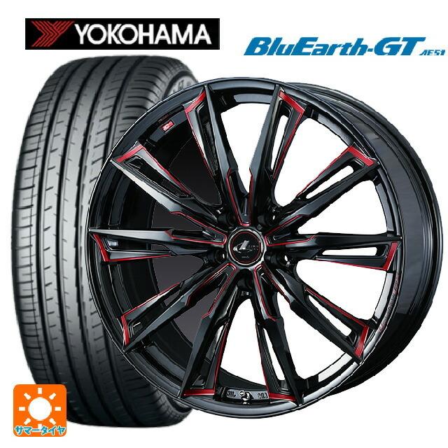BluEarth - 貨物輸送無料 サマータイヤホイール 4本仕かける 225/40R19 93W XL ヨコハマ 青味地びたGT AE51 # ウェッズ レオニス GX 19