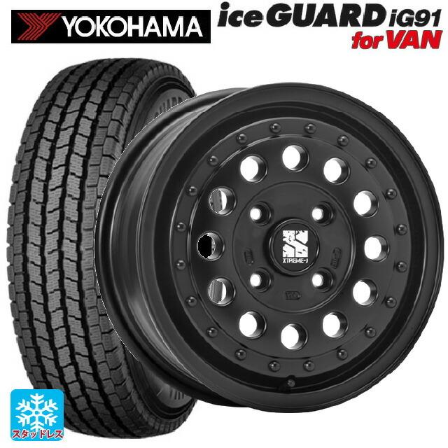 iceGUARD - 貨物輸送無料 スタッドレスタイヤホイール 4本仕かける 165/80R14 91/90N ヨコハマ 内燃機関かばい立て IG91 for VAN エムエルジェイ