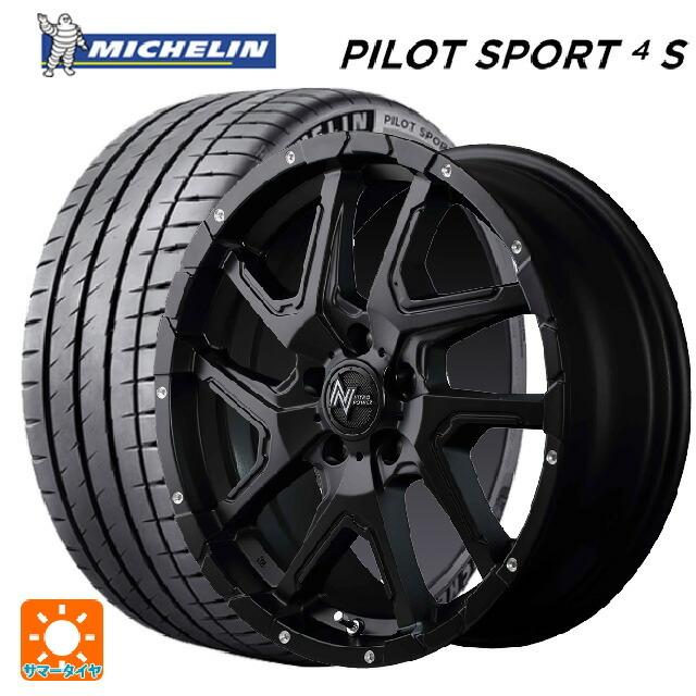 送料無料 サマータイヤホイール 4本セット 225/45R18 95Y XL ミシュラン 正規品 パイロットスポーツ4S エムアイディー ナイトロパワ
