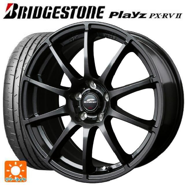 送料無料 サマータイヤホイール 4本セット 225/50R18 95W ブリヂストン プレイズ PX-RV2 正規品 エムアイディー MIDホイール