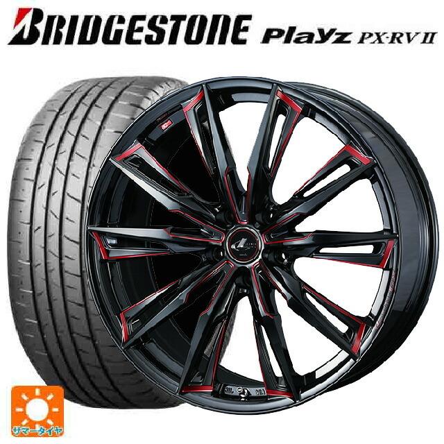 送料無料 サマータイヤホイール 4本セット 225/45R19 96W XL ブリヂストン プレイズ PX-RV2 正規品 ウェッズ レオニス GX