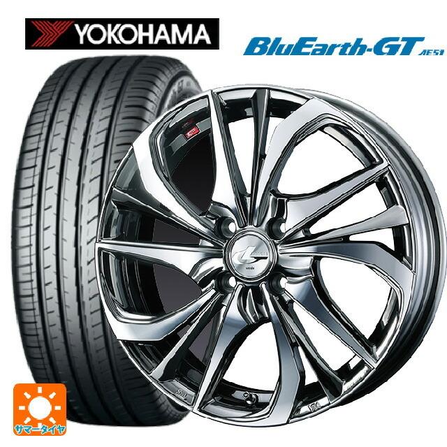 送料無料 サマータイヤホイール 4本セット 185/60R16 86H ヨコハマ ブルーアースGT AE51 ウェッズ レオニス TE 16-6J