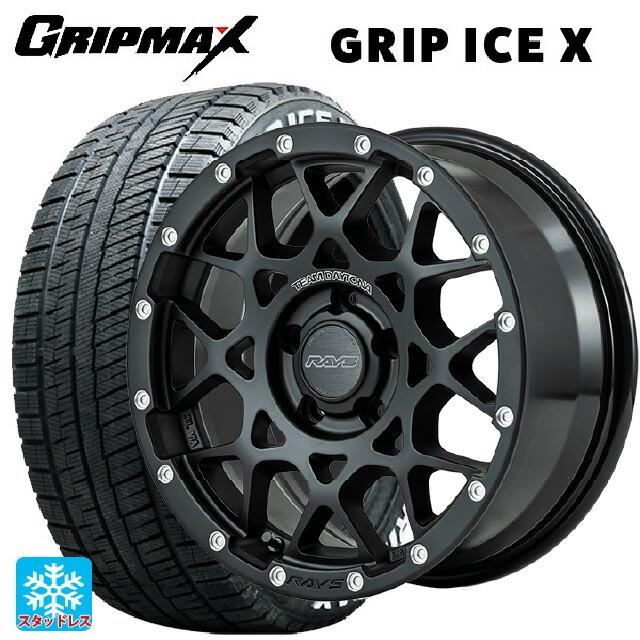 送料無料 スタッドレスタイヤホイール 4本セット 215/60R16 95T グリップマックス グリップアイスX ホワイトレター レイズ チームデイト