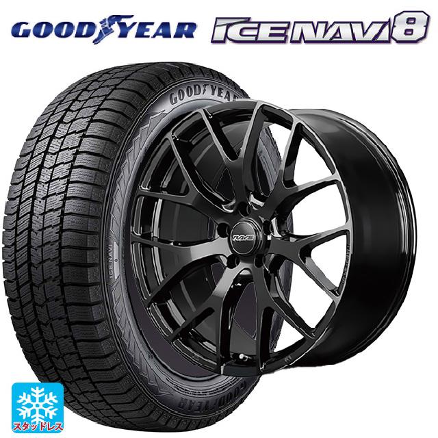 【いっし】 5シリーズスタッドレス 245/45R18 ナビ8 4本 アイスナビ 送料無料 スタッドレスタイヤホイール 4本セット 245/45R18