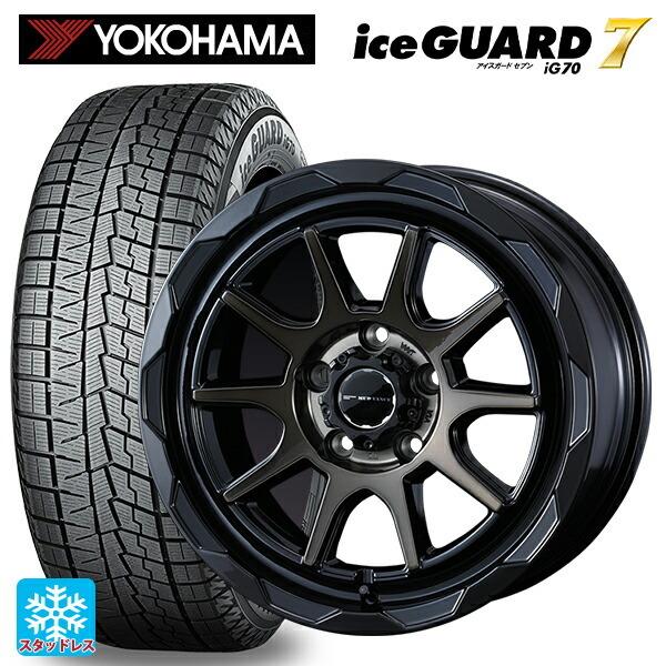 送料無料 スタッドレスタイヤホイール 4本セット 2025年製 205/65R16 95Q ヨコハマ アイスガード7(IG70) # ウェッズ マッド