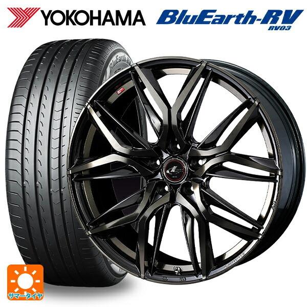 送料無料 サマータイヤホイール 4本セット 225/45R18 95W XL ヨコハマ ブルーアース RV03 # ウェッズ レオニス LM 18-7