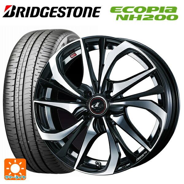 送料無料 サマータイヤホイール 4本セット 195/50R16 84V ブリヂストン エコピア NH200 正規品 ウェッズ レオニス TE 16-6