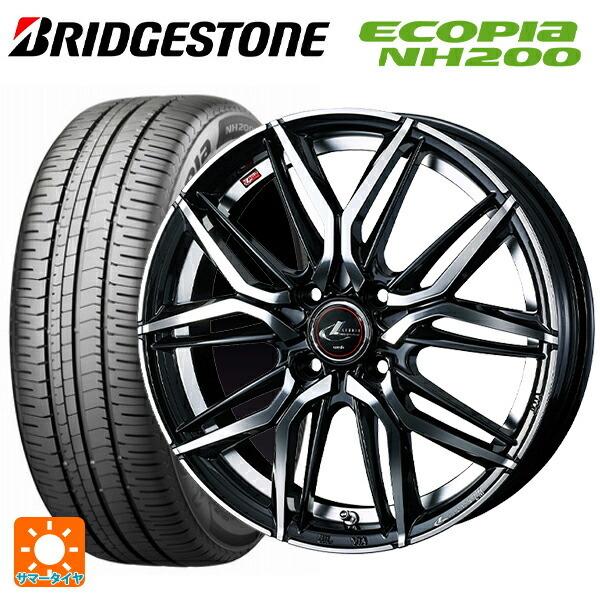 送料無料 サマータイヤホイール 4本セット 195/50R16 84V ブリヂストン エコピア NH200 正規品 ウェッズ レオニス LM 16-6