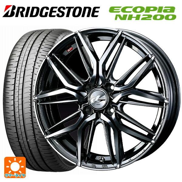 送料無料 サマータイヤホイール 4本セット 195/50R16 84V ブリヂストン エコピア NH200 正規品 ウェッズ レオニス LM 16-6