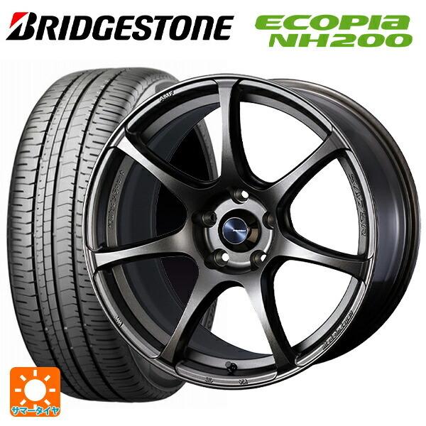 送料無料 サマータイヤホイール 4本セット 215/50R17 91V ブリヂストン エコピア NH200 正規 ウェッズ ウェッズスポーツ SA75