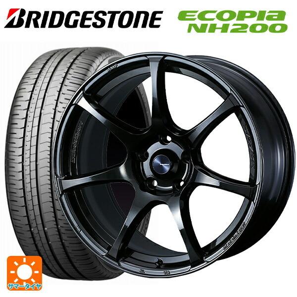 送料無料 サマータイヤホイール 4本セット 215/50R17 91V ブリヂストン エコピア NH200 正規 ウェッズ ウェッズスポーツ SA75