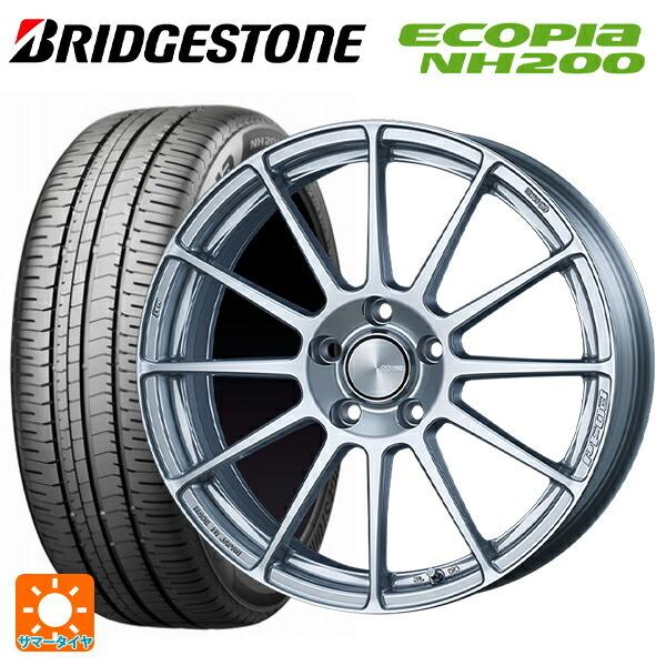 送料無料 サマータイヤホイール 4本セット 225/55R17 97V ブリヂストン エコピア NH200 正規品 エンケイ パフォーマンスライン P