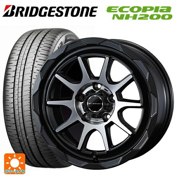 送料無料 サマータイヤホイール 4本セット 225/55R17 97V ブリヂストン エコピア NH200 正規品 ウェッズ マッドヴァンス06 17