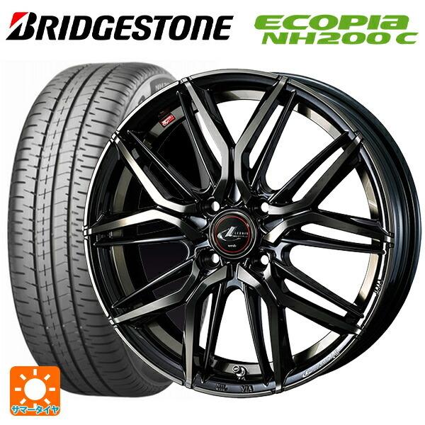 送料無料 サマータイヤホイール 4本セット 165/65R14 79S ブリヂストン エコピア NH200C 正規品 ウェッズ レオニス LM 14-