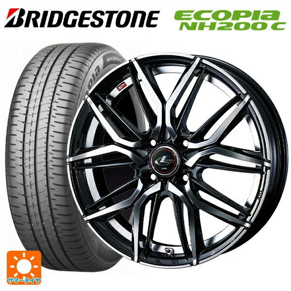 送料無料 サマータイヤホイール 4本セット 165/65R14 79S ブリヂストン エコピア NH200C 正規品 ウェッズ レオニス LM 14-
