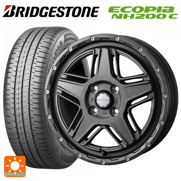 送料無料 サマータイヤホイール 4本セット 165/65R14 79S ブリヂストン エコピア NH200C 正規品 ウェッズ マッドヴァンス07 1