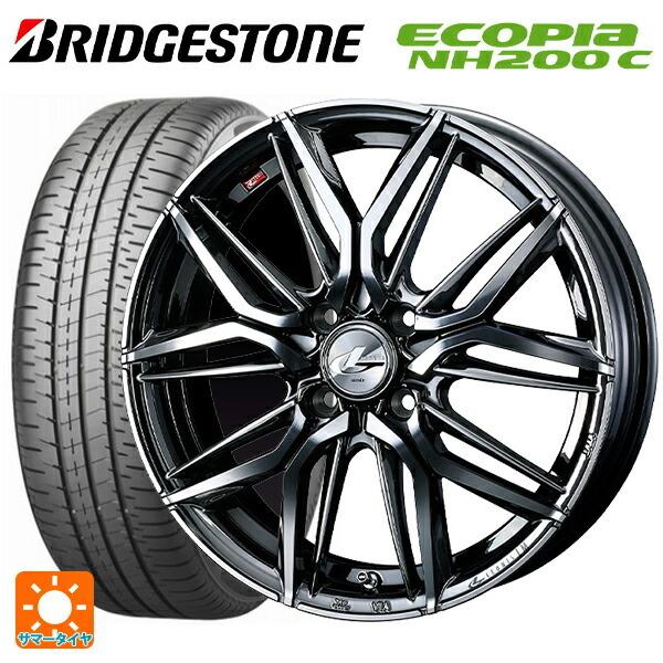 送料無料 サマータイヤホイール 4本セット 165/60R14 75H ブリヂストン エコピア NH200C 正規品 ウェッズ レオニス LM 14-
