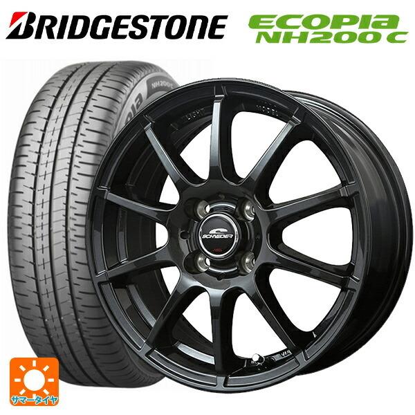 送料無料 サマータイヤホイール 4本セット 165/65R15 81S ブリヂストン エコピア NH200C 正規品 エムアイディー MIDホイール