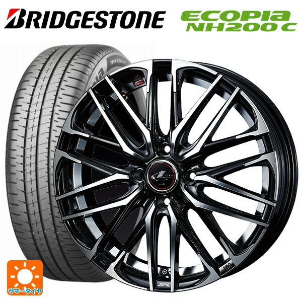 送料無料 サマータイヤホイール 4本セット 185/55R16 83V ブリヂストン エコピア NH200C 正規品 ウェッズ レオニス SK 16-